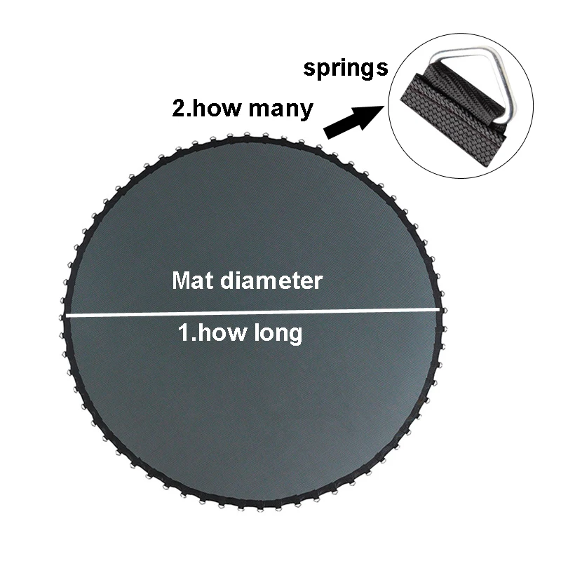 Trampoline Mat Replacement Trampoline Mat 6FT/8FT/10FT/12FT/13FT/14FT/15FT/16FT For Kids Indoor Sport Trampoline Parts Replacement Outdoor Jumping