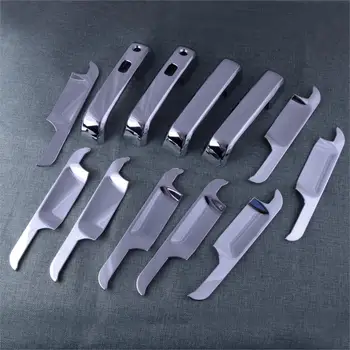 

DWCX Car Exterior Door Handle Cover Surrounds Trim Decoration Protector ABS Chrome Fit for Ford F150 2015 2016 2017 2018 2019