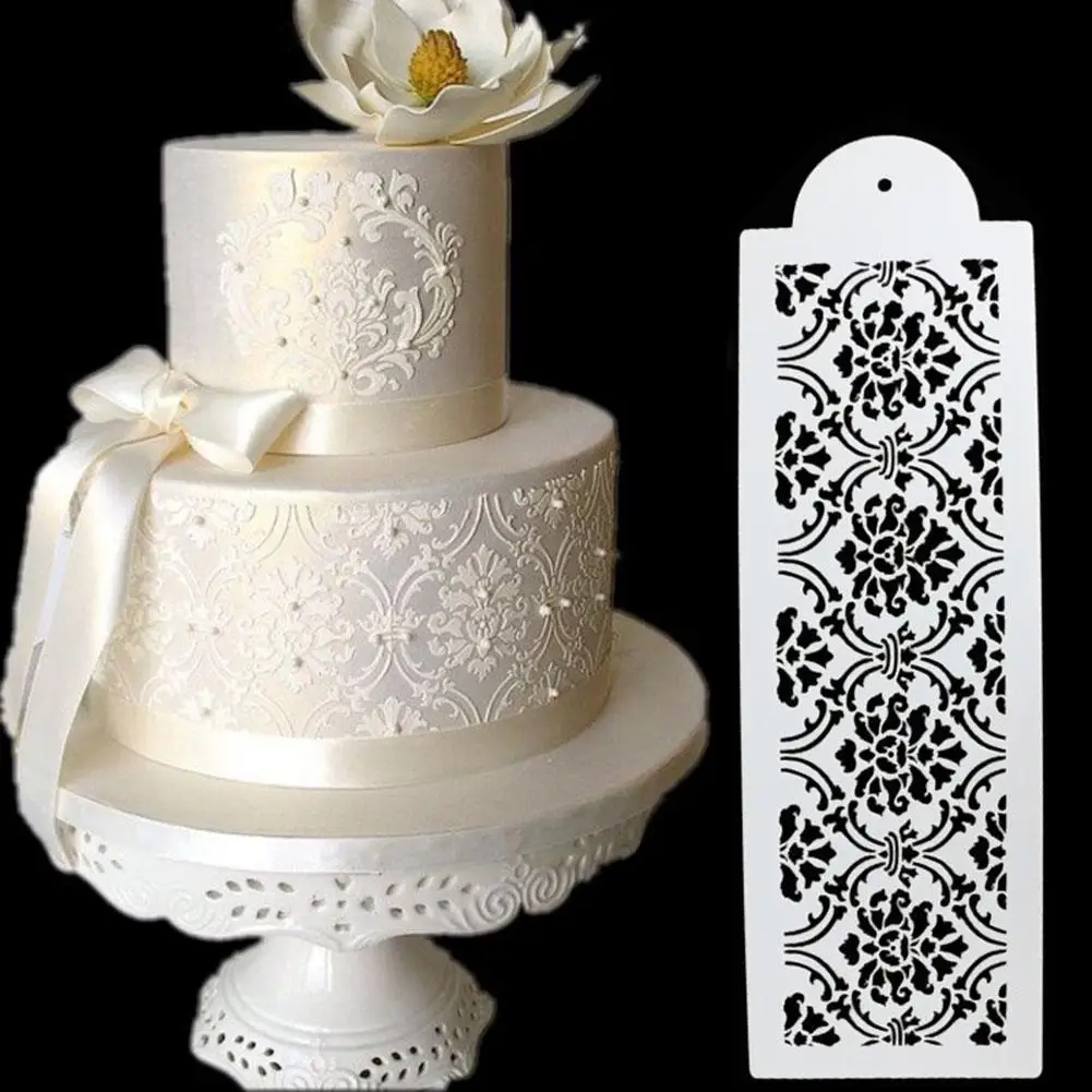 Кухня DIY полые кружева цветок торт форма для выпечки трафареты шаблон украшения инструмент