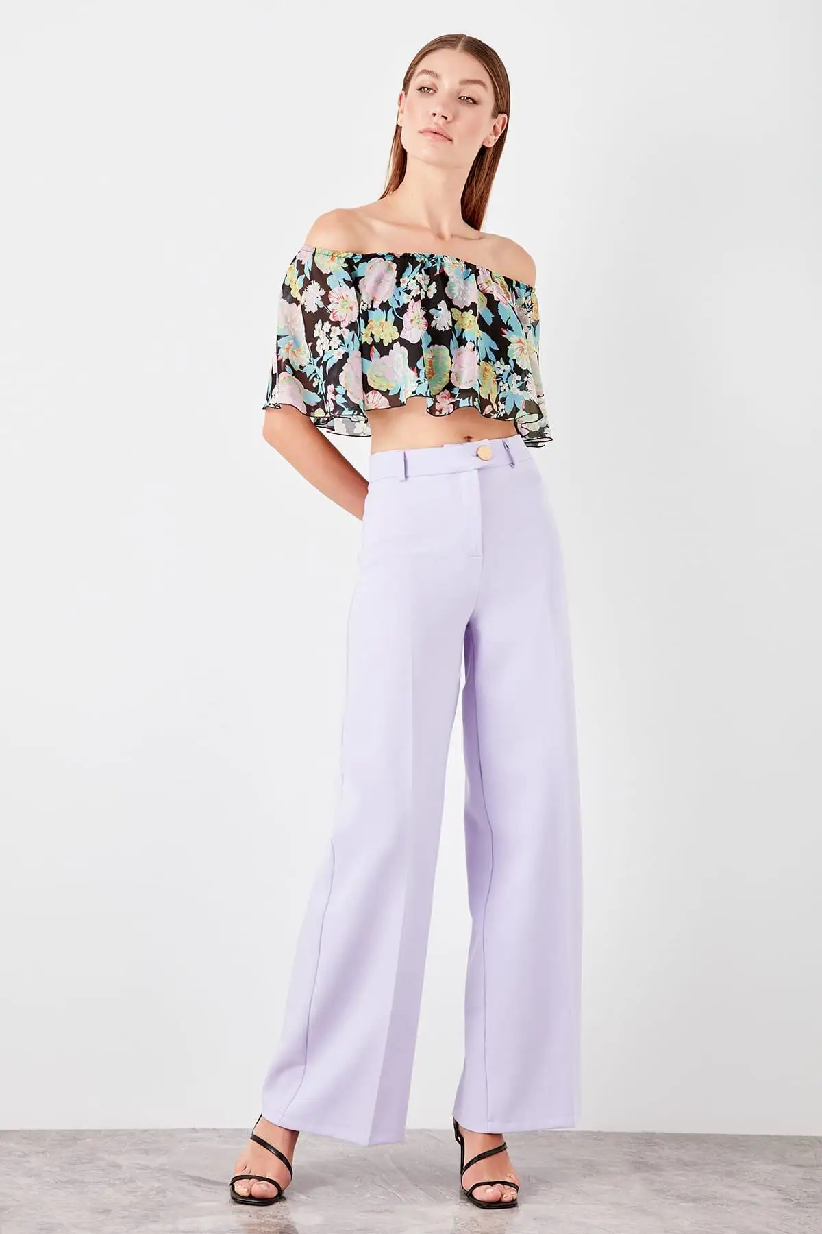 Trendyol Lilac классические брюки TWOSS19BB0524|Брюки |