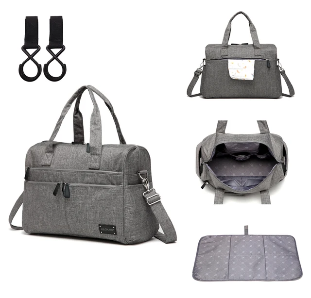 Us 39 48 53 Off Free Shipping Uni Large Multi Function Messenger Tote Baby Changing Diaper Bag Pad Stroller Straps Cb210 In Bags