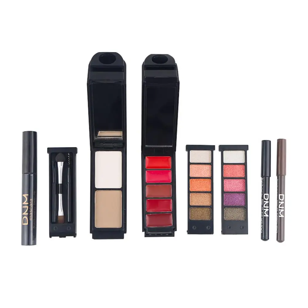 DSstyles 8 Pcs/set Makeup Set Lipstick+ Concealer+ Eyeshadow+ Eyeliner+ Mascara+ Eyebrow Pencil Face Make Up Cosmetics Gift