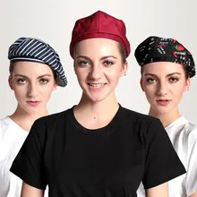 Корейская Кофейня Официантка береты для женщин и мужчин маленький перец Ресторан шеф-повара шляпа мода отель проверенные Шляпы