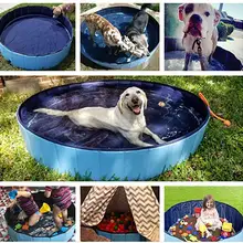 120*30 см большой жесткий пластиковый складываемый складной Paddling Dog Pet складной бассейн для домашних животных собака плавательный дом кровать летний бассейн