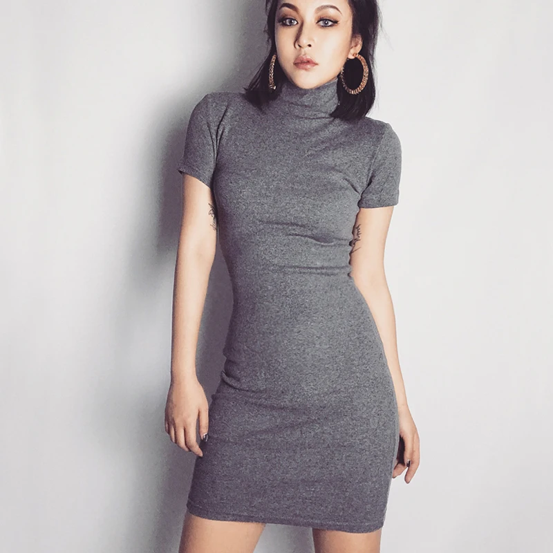 jersey mini dress