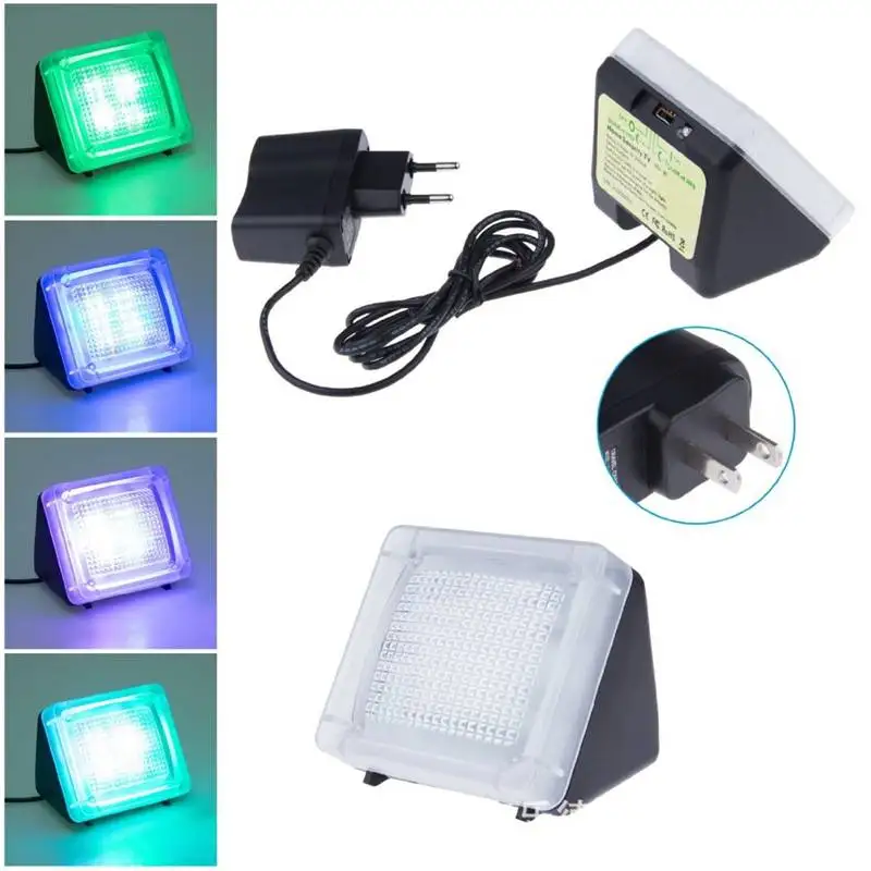 

Home Security Light Auto-Sensing Analog TV Dummy Security TV Simulator Super-Bright LED Deters Burglars ,On-Screen Motion