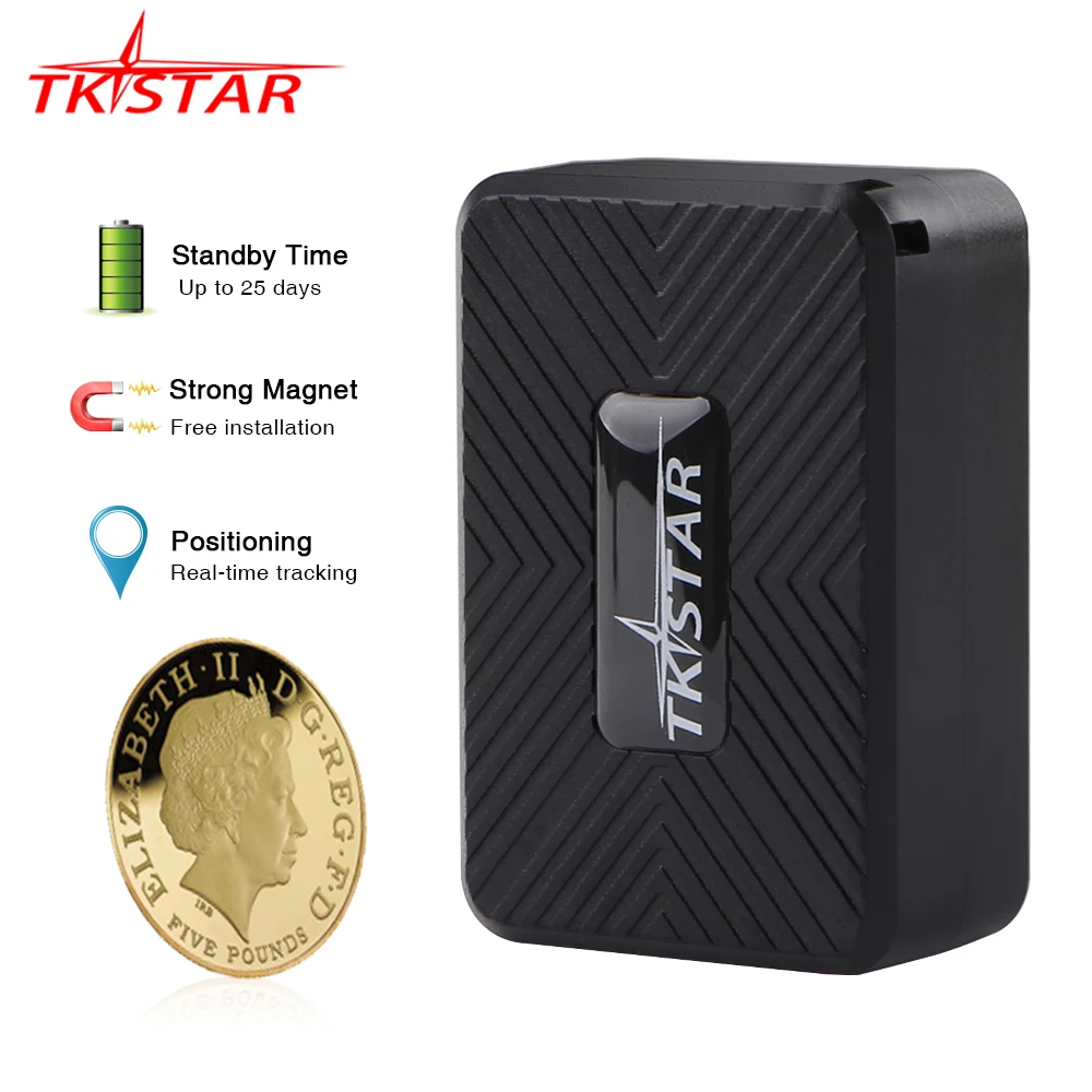 

GPS Tracker Car TKSTAR 2g GSM Mini GPS Tracker Locator Magnet Voice Monitor 25 Days Standby Free Web App Vehicle GPS PK TK905