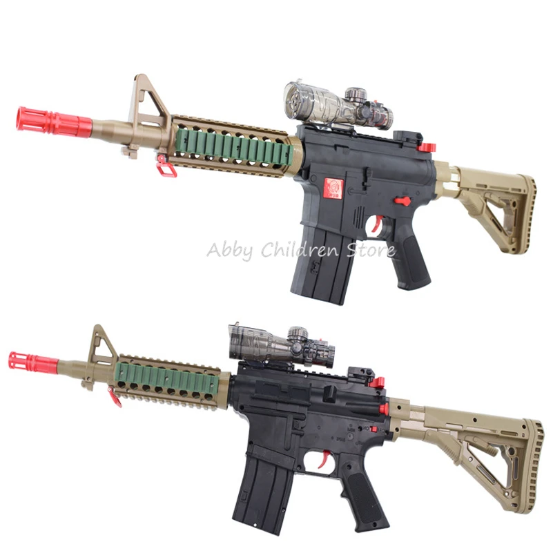 ФОТО M4A1 Electric Musical Paintball Water Toy Gun Toy Sniper Rifle Electric Repeating Crystal Bullet Music Water Gun Arma Orbeez