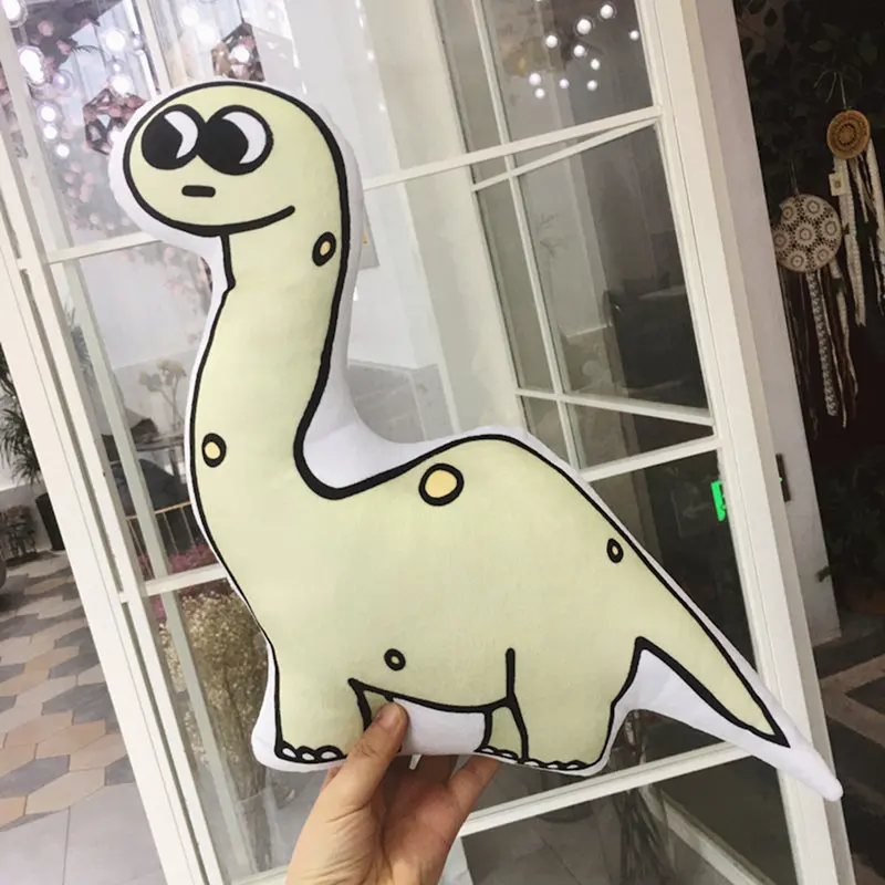 Animais de Pelúcia Recheado de Pelúcia Brinquedos as Crianças Bonito Populares Travesseiro Dinossauro Cão Coruja Hipocampos Panda Almofada Presentes 1 pc Ins 6 Almofadas de pelúcia