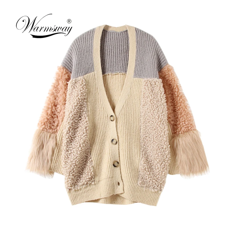 

Female Plus size casual Loose cardigan 2019 Women Wool knitted sweater autumn winter ladies Winter coat jumper C-317
