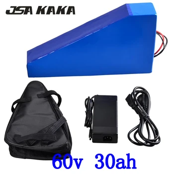 شراء60 V بطارية سكوتر كهربائي 60 V 30AH الكهربائية دراجة بطارية 60 V 30AH Ebike بطارية 60 V بطارية ليثيوم مع 67.2 V 5A تهمة