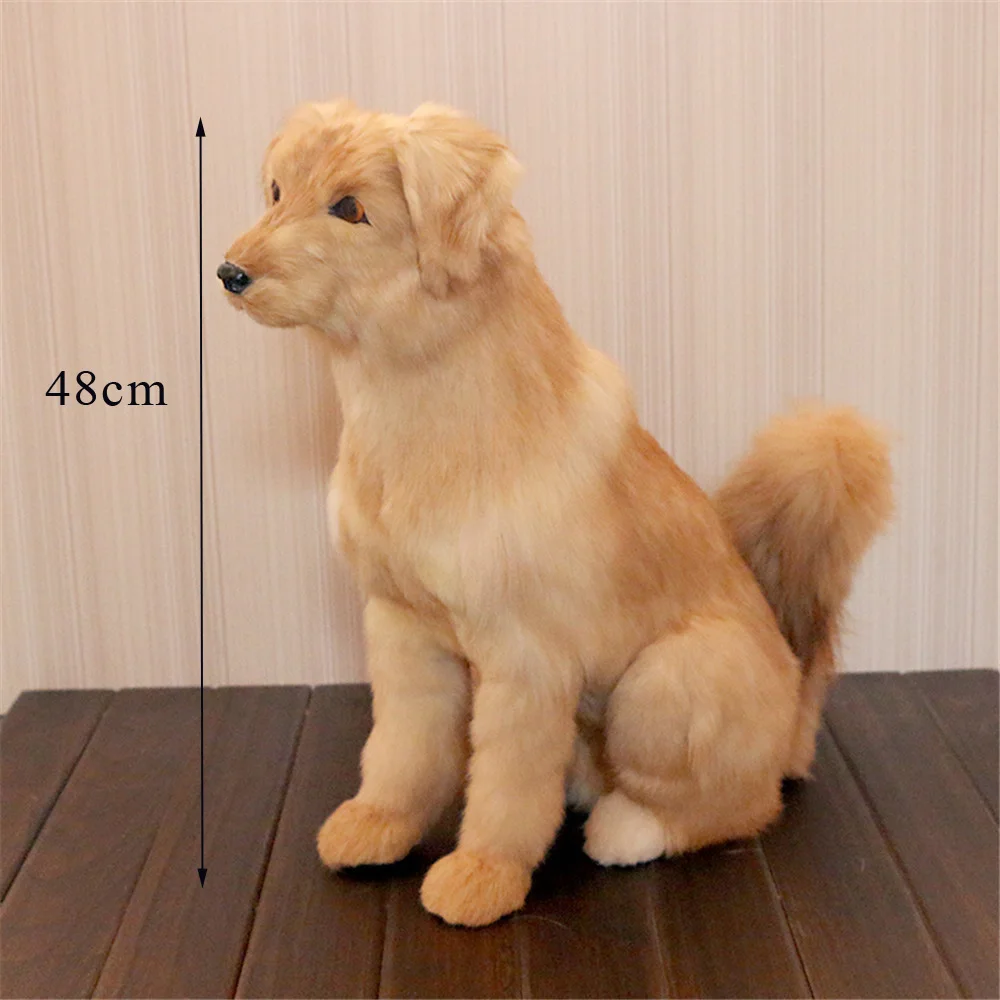 Fancytrader Big Simulated Herding Dog Toy Realistic Stuffed Golden Retriever Doll13