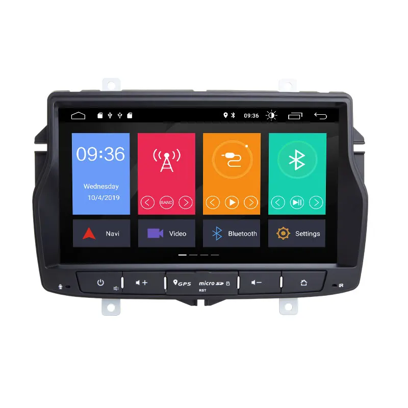 Discount Autoradio 1 din Android 9.0  Car DVD GPS For Lada Vesta 2015-2018 Automotive Multimedia Player DSP WIFI Navi OBD 1