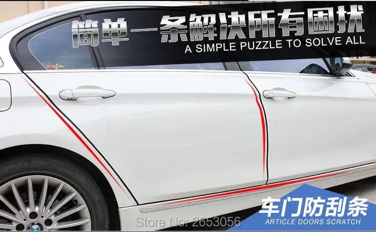 

Car styling Auto Door Anti Scratch Strip Body Anti Scratch Protective Sticker For Audi RS6 C6 C7 RS 7 S5 8T 9T S6 C7 S7 4G S8 D4