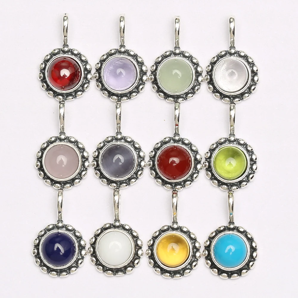 

Original jewelry Birthday Blooms Charm Compatible With European Jewelry Pendants December For Women Month Crystal Stone