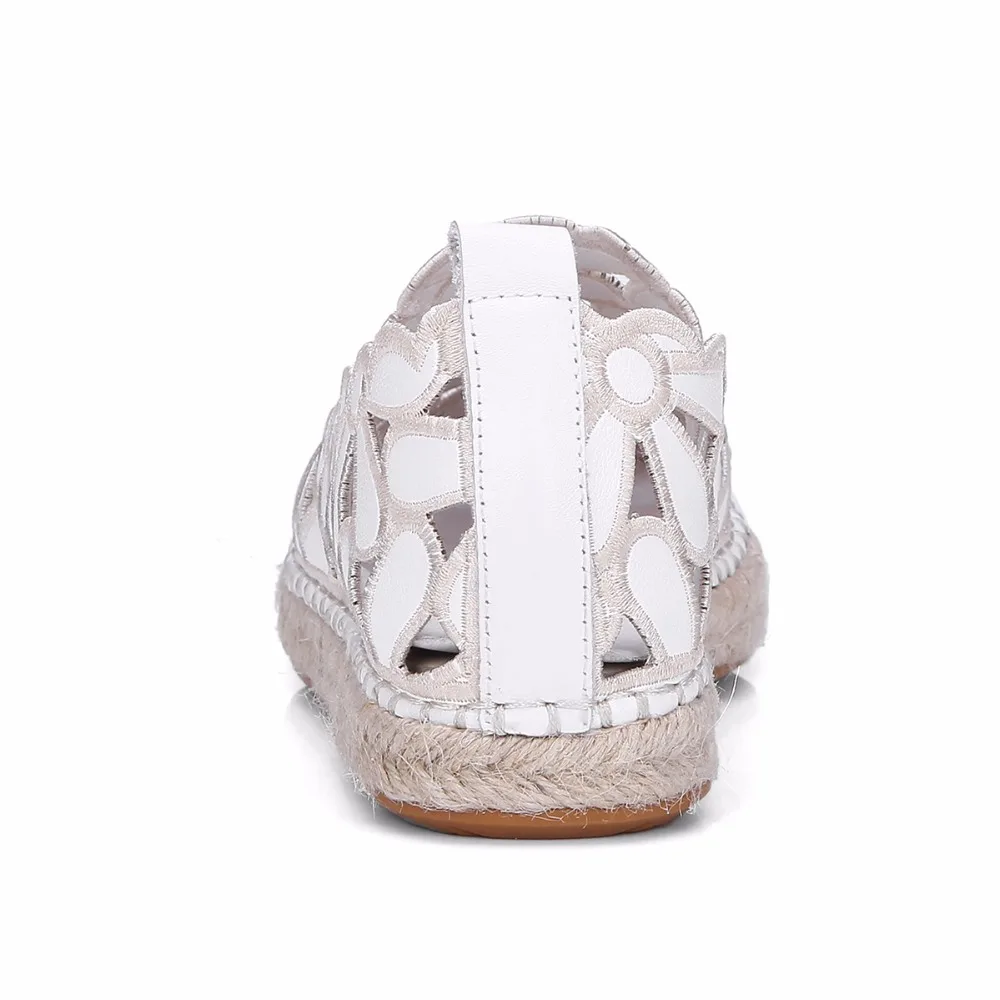 Black Sandales Plat 2018 Rond Chaussures D'été Bout Conduite Pour white Femmes Mode Confortable Blanc Des Occasionnels Sur Pêcheur Glissement Femme De Dames qqSRAUF