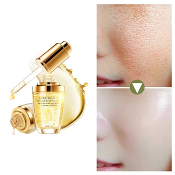 

Skin Tightening Serum Six Peptides Serum 24K Gold+Hyaluronic Acid Serum Anti-Aging Moisturizing Oil control Clean skin toxin