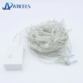 

EU/US Plug 10M 100LEDs LED String 8Modes Christmas Garland Fairy Light Waterproof for Indoor Wedding Party Holiday Light Decor