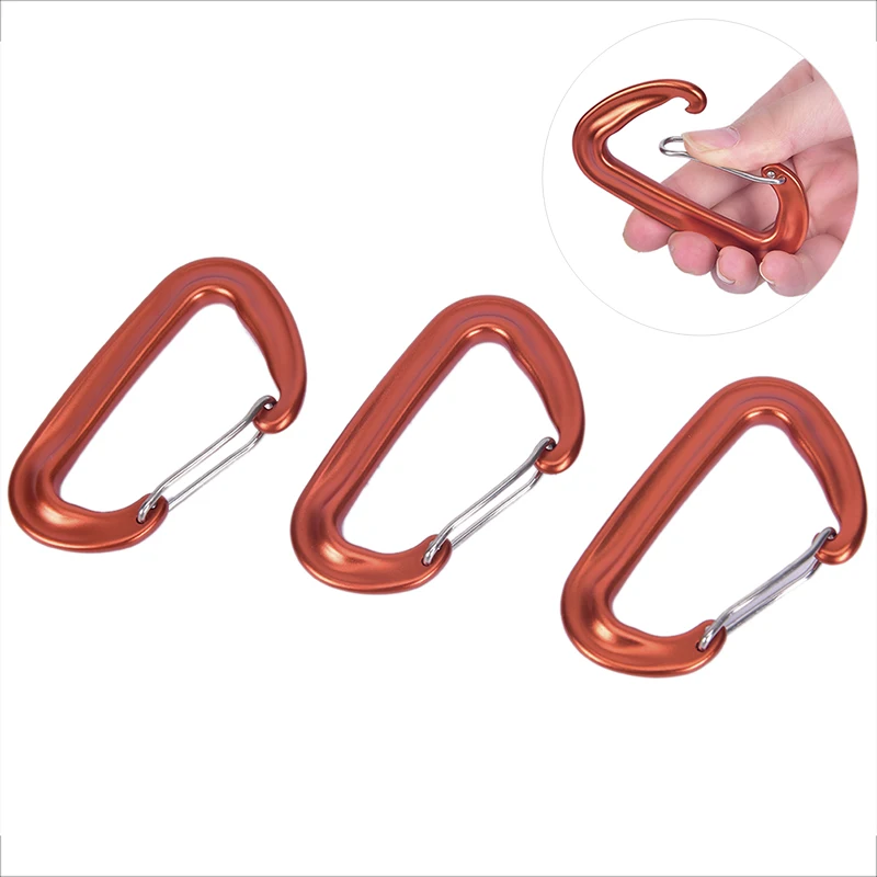 1pcs Aviation Aluminum 12KN Hammock Safety Balance Carabiner Clasp Camping Outdoor Climbing Accessories