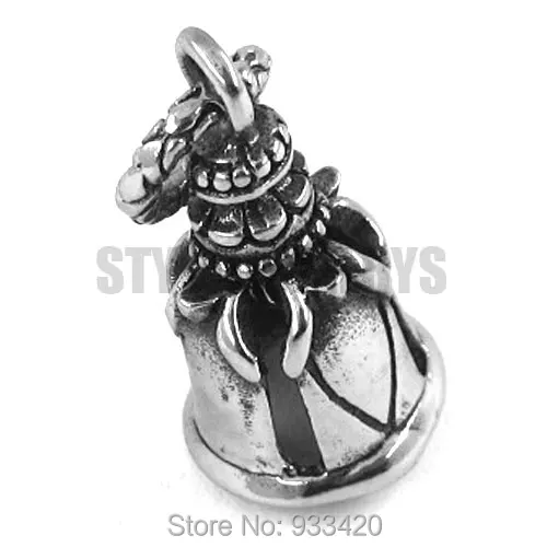 

Free Shipping! Fashion Motor Biker Bells Pendant Stainless Steel Jewelry Christmas Gift Motorcycle Bell Pendant SWP0130