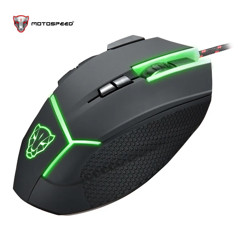 Motospeed V18 Gaming Wired Mouse 7 Button 4000DPI 8-grade LED Optical USB Precision Optical 9Keys Breathing Lamp with 1.8m Cable Motospeed V18 Gaming Wired Mouse 7 Button 4000DPI 8-grade LED Optical USB Precision Optical 9Keys Breathing Lamp with 1.8m Cable