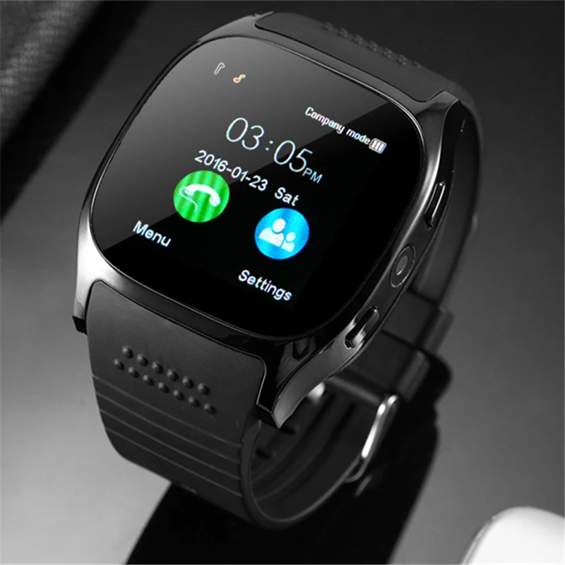 Bluetooth Смарт часы с камерой музыкальный плеер спортивные наручные часы Поддержка SIM TF карта музыкальный плеер для Android VS M26 DZ09 A1