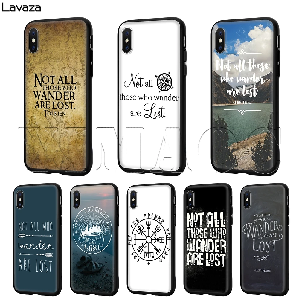 

Lavaza Not All Those Who Wander Are Lost Case for iPhone 11 Pro XS Max XR X 8 7 6 6S Plus 5 5s se
