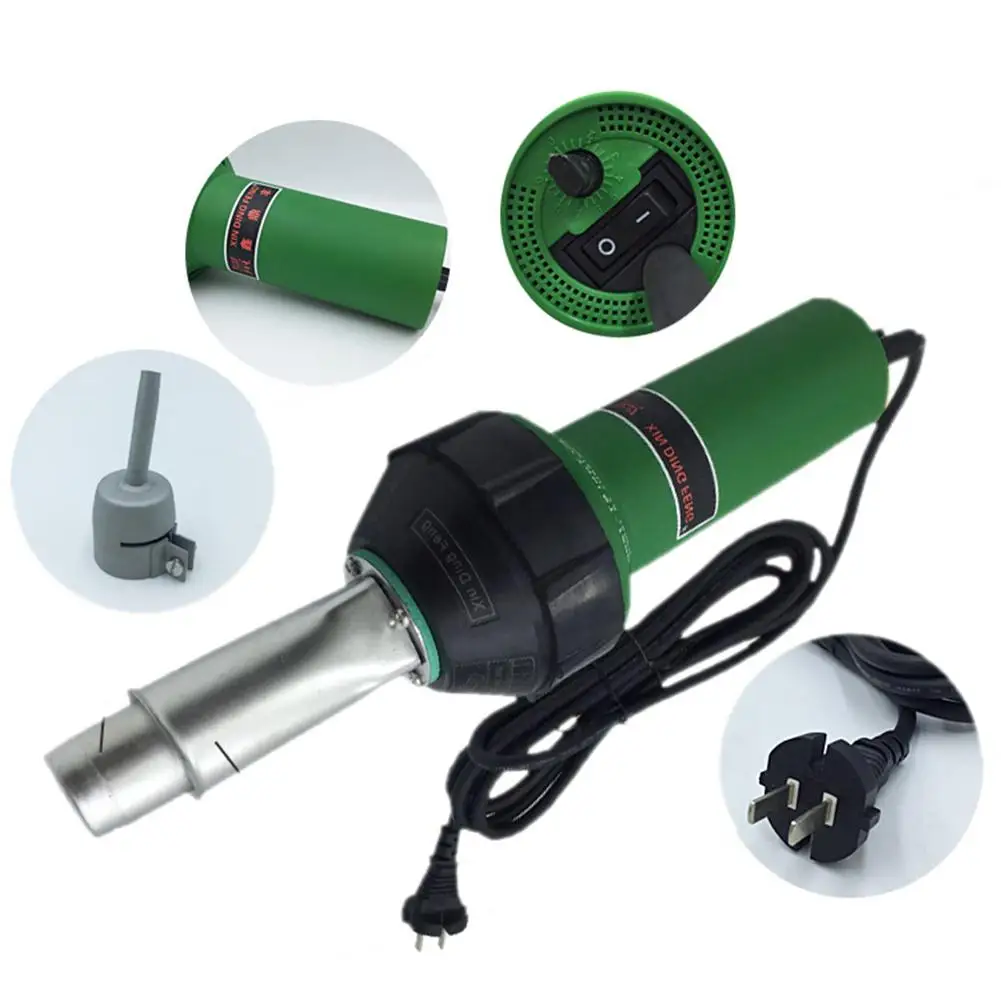 

Manual Gun 1600W Hot Air Plastic Welding Gun type automatic tin machine Thermostat PVC Plastic Floor PP Board Welding Tool