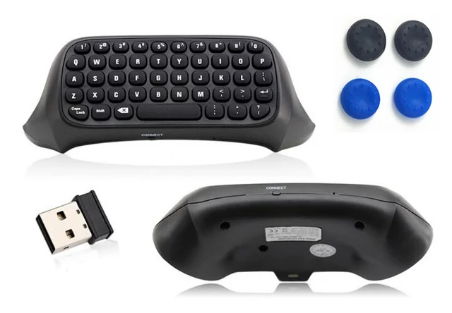 Best Price Gaming Wireless bluetooth Game Messenger Chatpad Keyboard Keypad Text Pad For Microsoft Xbox one xboxone Controller+4pcs caps