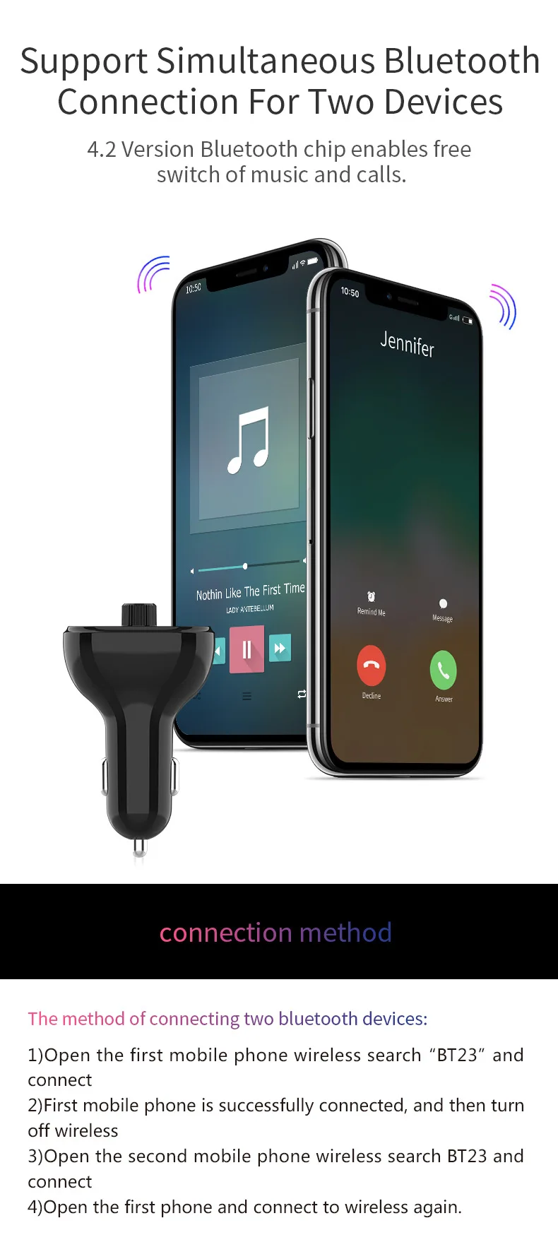Быстрое Автомобильное зарядное устройство для телефона в автомобильный комплект Bluetooth fm-передатчик модулятор аудио Музыка MP3 плеер QC3.0 Dual USB Автомобильное зарядное устройство для телефона
