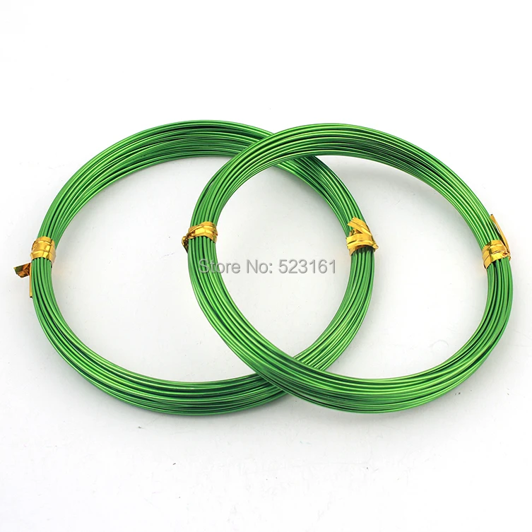 1.0mm 18 gauge Grass Green Anodized Aluminum Wire Coil for Jewelry