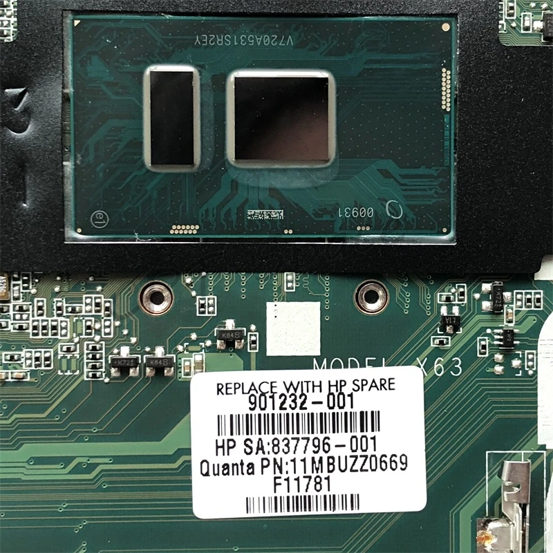 450 G3 لوحة رئيسية لأجهزة HP Probook 450 G3 470 G3 اللوحة المحمول 901232-001 837796-001 SR2EY I5-6200U DDR4