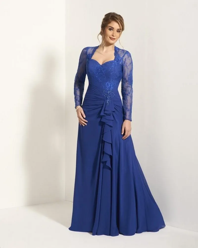 A-Line-See-Through-Long-Sleeve-Appliques-Lace-Mother-of-the-Bride-Dresses-Long-Chiffon-Mother