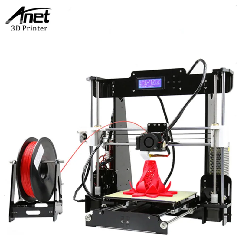 ANET A8 3D printer High Precision Prusa i3 RepRap 3D Printer Easy Assemble DIY Kit PLA