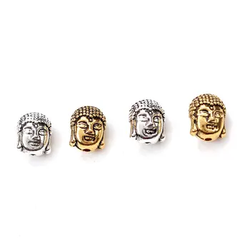 

20pcs/lot Antique gold color Buddha head Charm Beads Fit DIY Making jewelry accessories UF7230