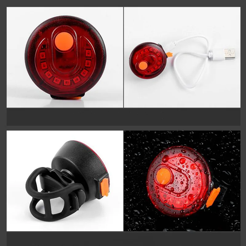 Discount FTW Bike Taillight USB Rechargeable Bicycle Tail Rear Back Light Waterproof Night Cycling Riding Safety Warning LED Lamp TL2471 1