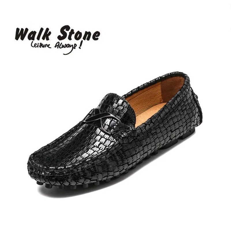 

Big Size 35-48 Casual Suede Leather Loafers Black Solid Driving Moccasins Chaussures Gommino Slip On Men Loafers Shoes Male Lazy