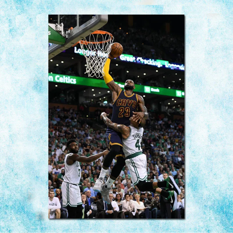 

Lebron james Basketball Star Art Silk Poster Canvas Print 13x20 24x36 inch-006