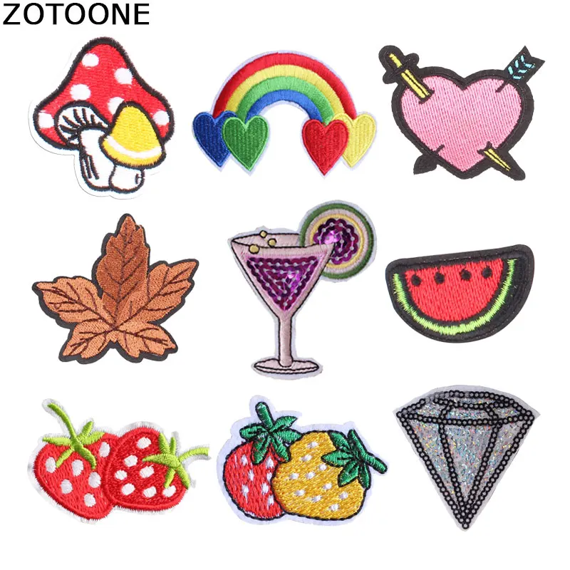 

ZOTOONE Sequin Patches Stripes for Clothes Embroidery Patch Iron on Letters Heart Applique Alien Sequin Applique for Clothes E