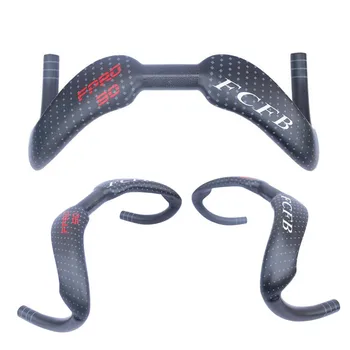 

2017 FCFB New Full Carbon Fiber TT Design Bicycle Handle Dead Fly Bike Site Handle Bike 370MM 385MM
