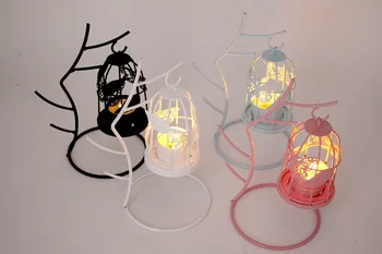 

1PC European Tree Branch Birdcage Candle Holder Iron Lantern Model Living Room Creative Candle Stick Home Decoration MK 030