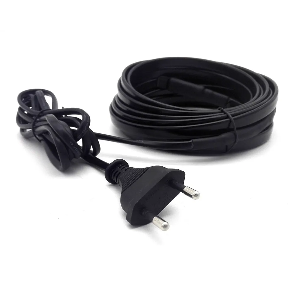 Automatically Power Output Self Regulating Heating Pipe Freeze Protection EU Plug Attached Pre-assembled Heating Cable (2)
