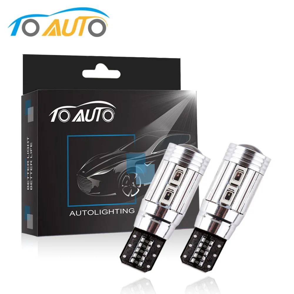2 x t10 led w5w car led auto lamp 12v light bulbs 