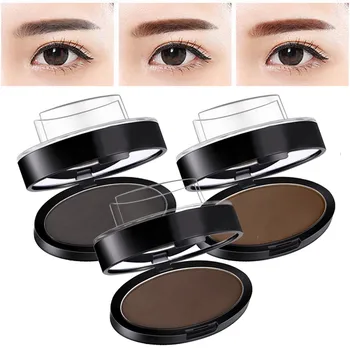 

Portable Eyebrow Powder Easy Makeup Sweatproof Powder Stamp Eyes Cosmetic Eye Brow Powder for Natural Perfect Eyebrow Shape