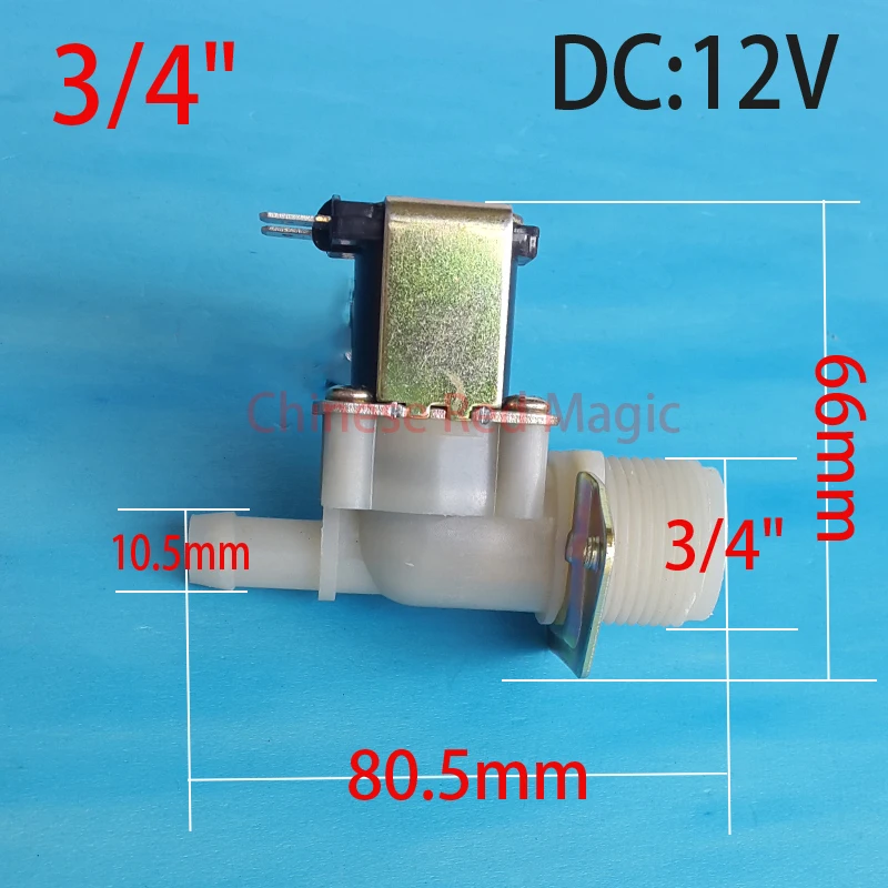 Washing Machine Electric Solenoid Valve BSPP 3//4/” Water Inlet Solenoid Valve AC 220V//240V for Controlling the Washing Machine Water Flow