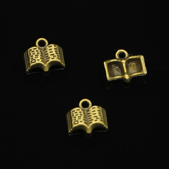 135 pcs Antique Bronze Plated open Holy Bible book Charms for Jewelry  Making DIY Handmade Pendants 11mm - AliExpress