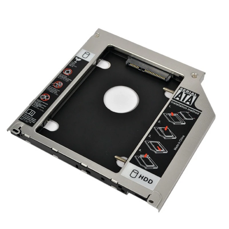 Алюминиевый Optibay 2nd HDD Caddy 9,5 мм SATA 3,0 SSD чехол для CD-и dvd-дисков корпус Caddy для Macbook Mac Pro 13," 13" 1" 17" SuperDrive