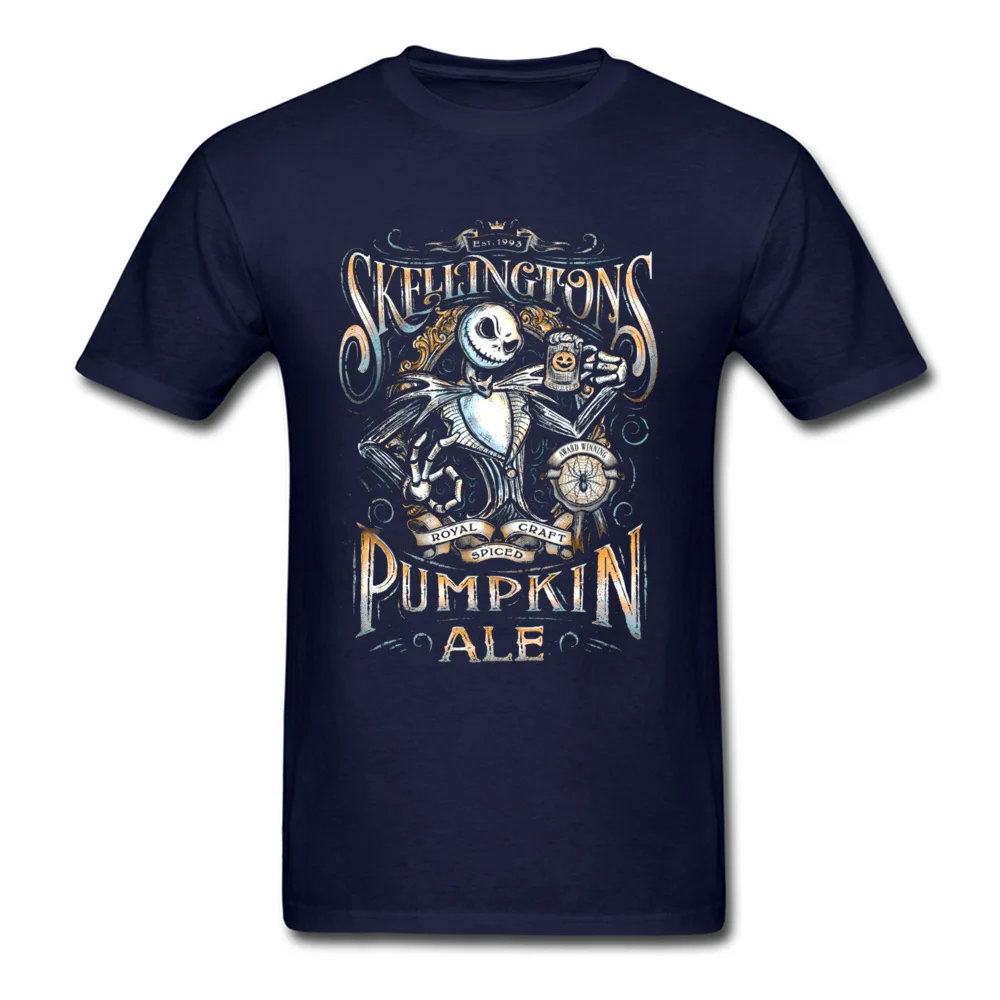 

Jack Skellington Tshirt Pumpkin Skull Tops & Tees 100% Cotton Fabric Men T Shirt The Nightmare Before Christmas Printed T-Shirts
