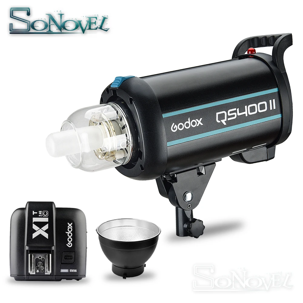 US $210.00 Godox QSII Series QS400II 400Ws Strobe Flash Modeling Light 5600K Color Temperature For Canon Nikon Sony Fuji Olympus