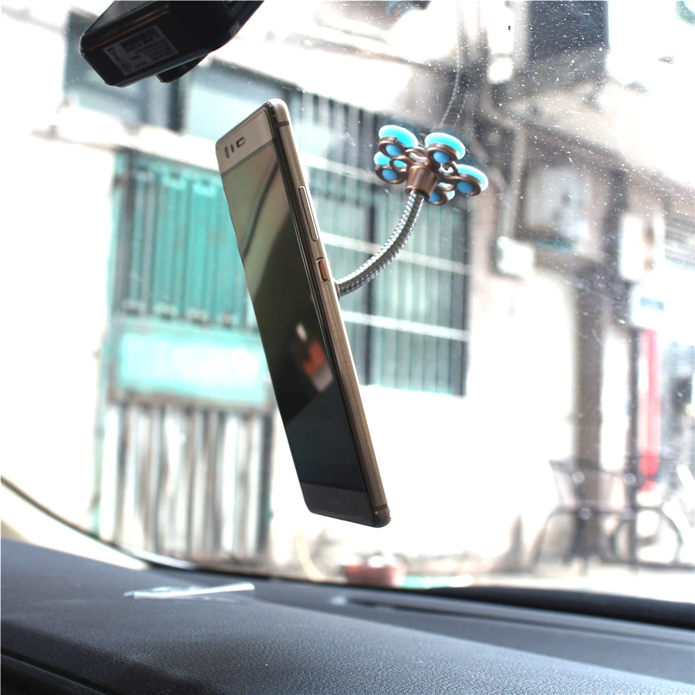 Универсальная автомобильная подставка для телефона konсерый, держатель на присоске, Регулируемая на 360 градусов для iphone 5, 6, 7 plus, samsung, автомобильное крепление
